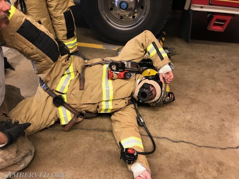 Annual refresher training - downed firefighter!