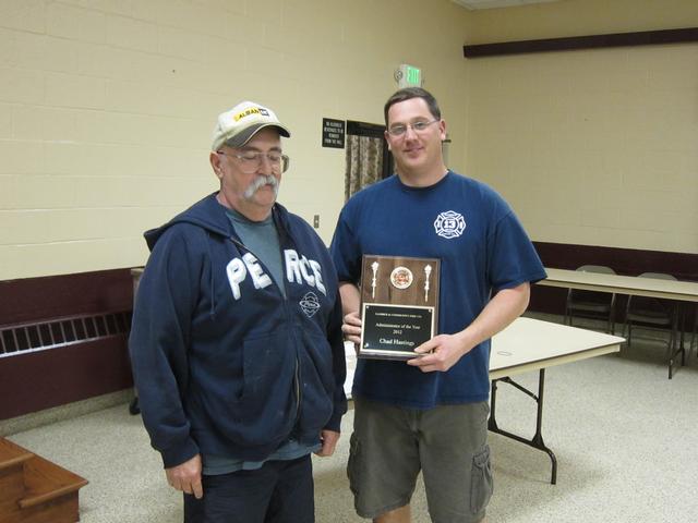 2012 Awards Presented at April Meeting - Gamber & Community Fire Company